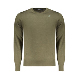 K-WAY Green Wool Men Sweater