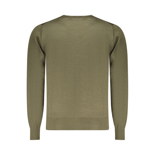 K-WAY Green Wool Men Sweater