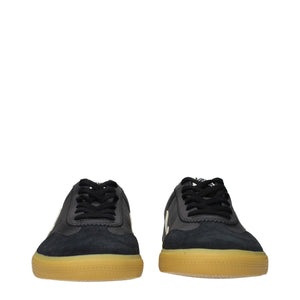 Veja Black Leather Low Top Sneakers