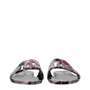 Dolce & Gabbana Black Cotton Slippers