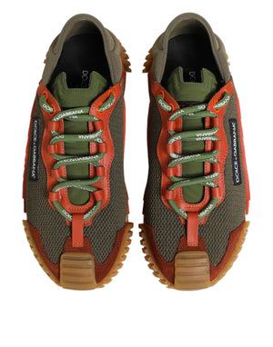 Dolce & Gabbana Multicolor Lace Up Low Top NS1 Sneakers Shoes