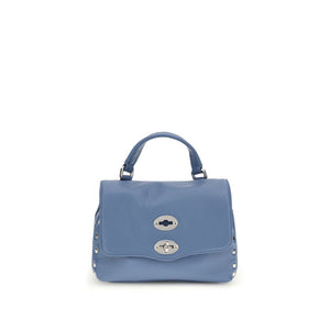 Zanellato Blue Calf Leather Bos Taurus Shoulder Bag