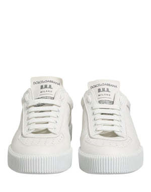 Dolce & Gabbana MIAMI Calf Low Top Men Sneakers  White