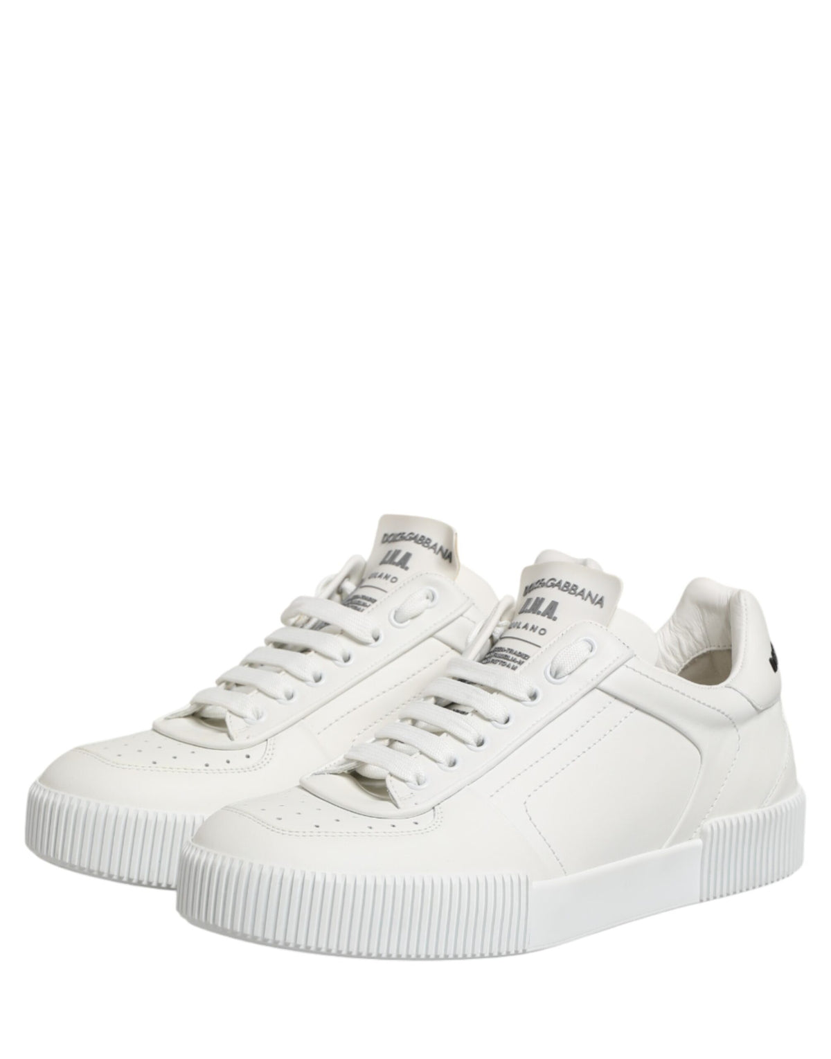 Dolce & Gabbana MIAMI Calf Low Top Men Sneakers  White