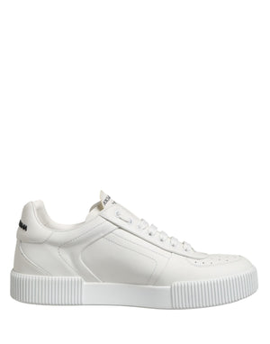 Dolce & Gabbana MIAMI Calf Low Top Men Sneakers  White