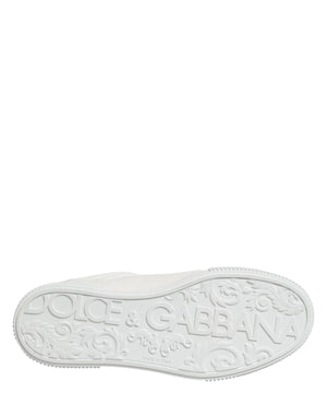 Dolce & Gabbana MIAMI Calf Low Top Men Sneakers  White