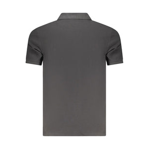 Calvin Klein Black Cotton Men Polo
