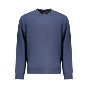 Hugo Boss Blue Cotton Men Sweater