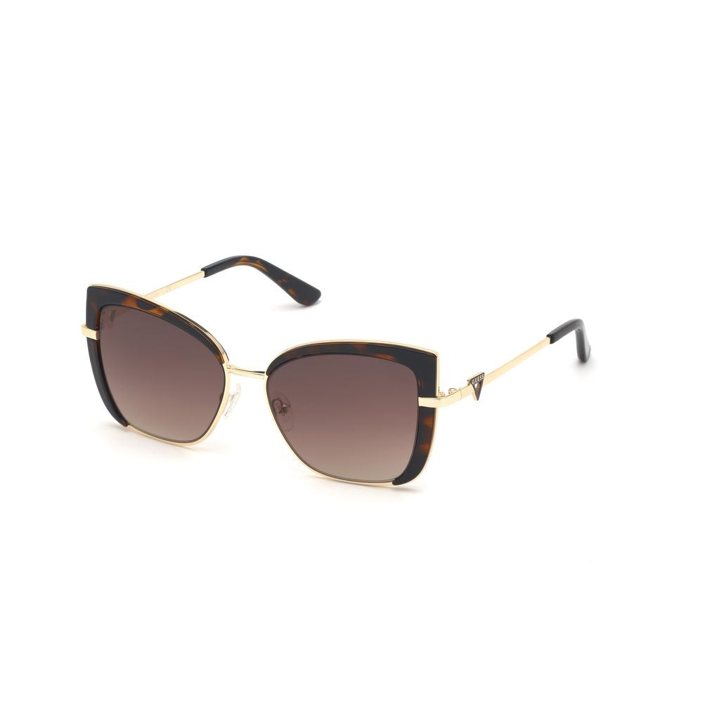 Guess Brown Metal Sunglasses