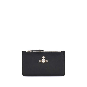 Vivienne Westwood Black Calf Leather Bos Taurus Wallet