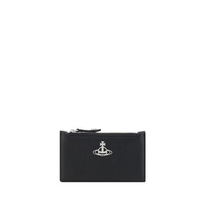 Vivienne Westwood Black Calf Leather Bos Taurus Wallet
