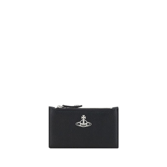 Vivienne Westwood Black Calf Leather Bos Taurus Wallet