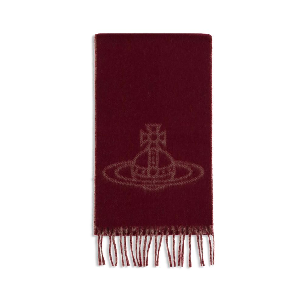 Vivienne Westwood Brown Wool Scarf