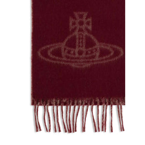 Vivienne Westwood Brown Wool Scarf