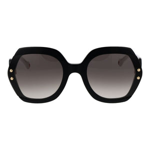 Carolina Herrera Black Acetate Sunglasses