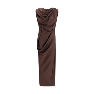 Vivienne Westwood Brown Polyester Cocktail Dress