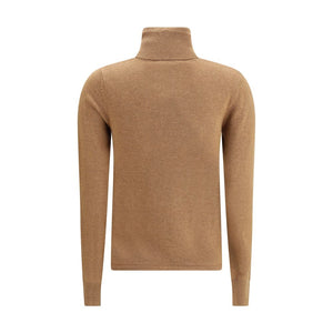 Max Mara Brown Wool Turtleneck