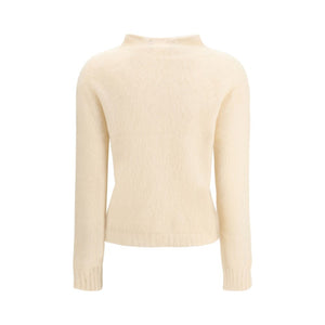 Max Mara Cream Polyamide Sweatshirt