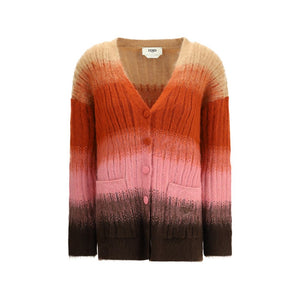 Fendi Multicolor Mohair Cardigan