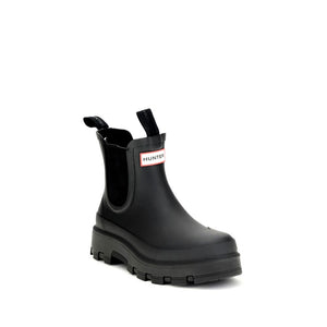 Hunter Black Rubber Chelsea Boots