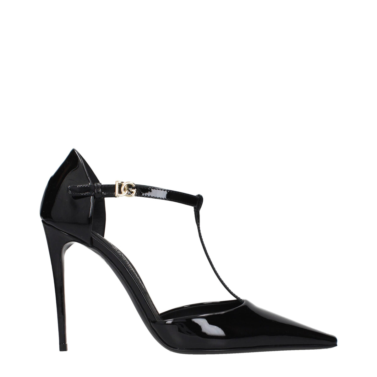 Dolce & Gabbana Black Leather High Heel Pumps