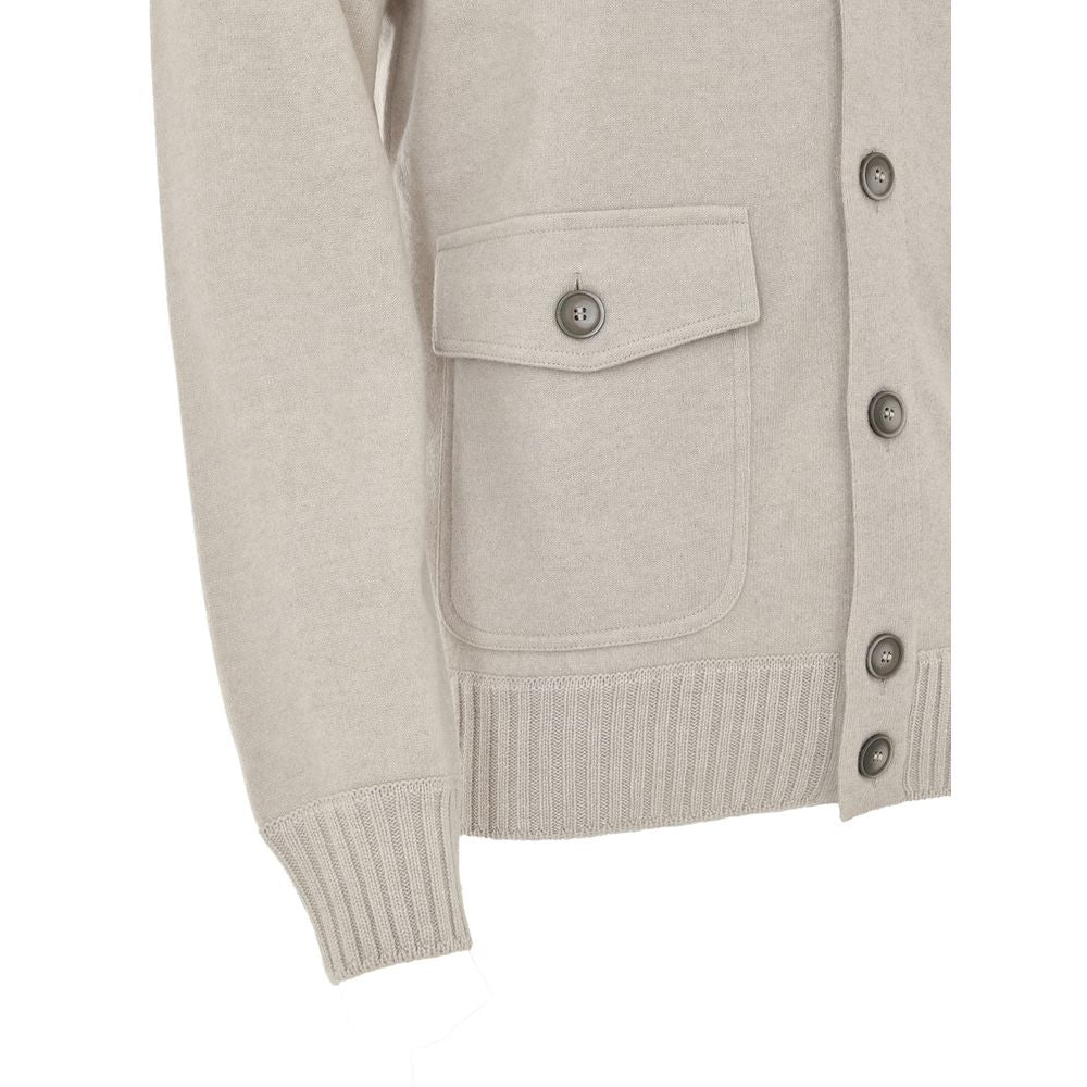 Gran Sasso Beige Cashmere Cardigan