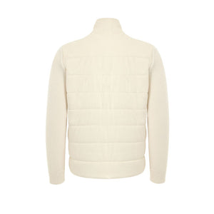 Gran Sasso White Wool Full-Length Jacket