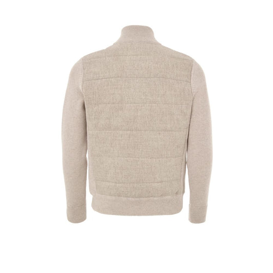 Gran Sasso Beige Wool Bomber
