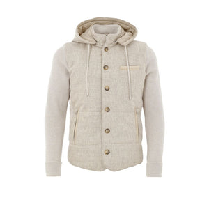 Gran Sasso Beige Wool Shell Jacket