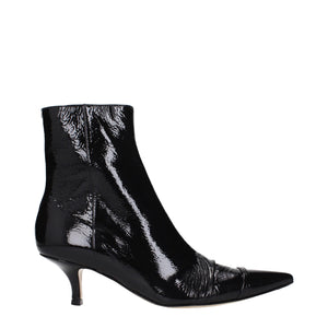 Maison Margiela Black Leather Ankle Boots