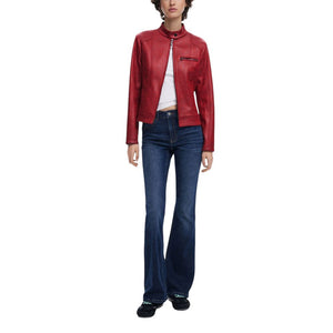 Desigual Red Polyester Bomber