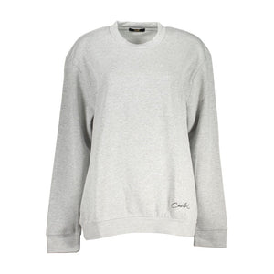Cavalli Class Grigio Polyester Woman Sweatshirt