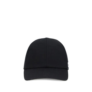 Courrèges Black Cotton Cap (Baseball Hat)