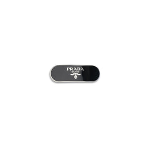Prada Black Brass Hair Clip