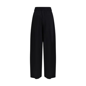 Max Mara Black Fleece Wool Casual Pants