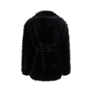 Max Mara Black Polyester Coat
