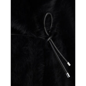 Max Mara Black Polyester Coat