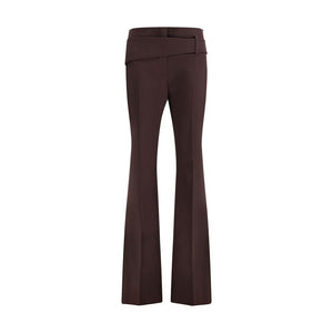 Max Mara Purple Polyester Dress Pants