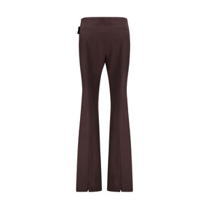 Max Mara Purple Polyester Dress Pants