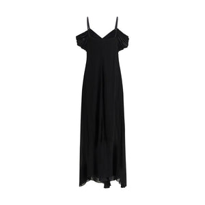 Saint Laurent Black Viscose Casual Dress