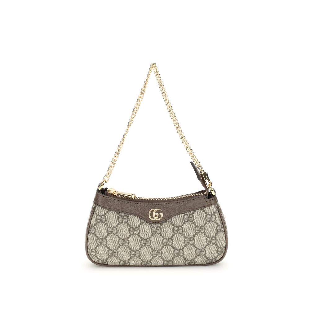 Gucci Beige Cotton Shoulder Bag