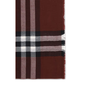 Burberry Bordeaux Wool Scarf