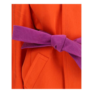 Saint Laurent Orange Silk Coat