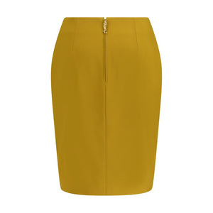 Saint Laurent Yellow Viscose Skirt