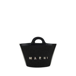 Marni Black Cotton Shoulder Bag