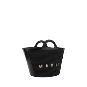 Marni Black Cotton Shoulder Bag
