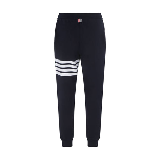 Thom Browne Blue Cotton Joggers (Workout Pants)