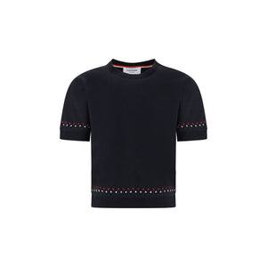 Thom Browne Black Cotton T-Shirt