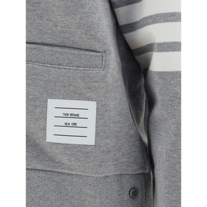Thom Browne Gray Cotton Cardigan