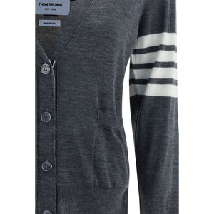 Thom Browne Gray Merino Wool Polo Shirt